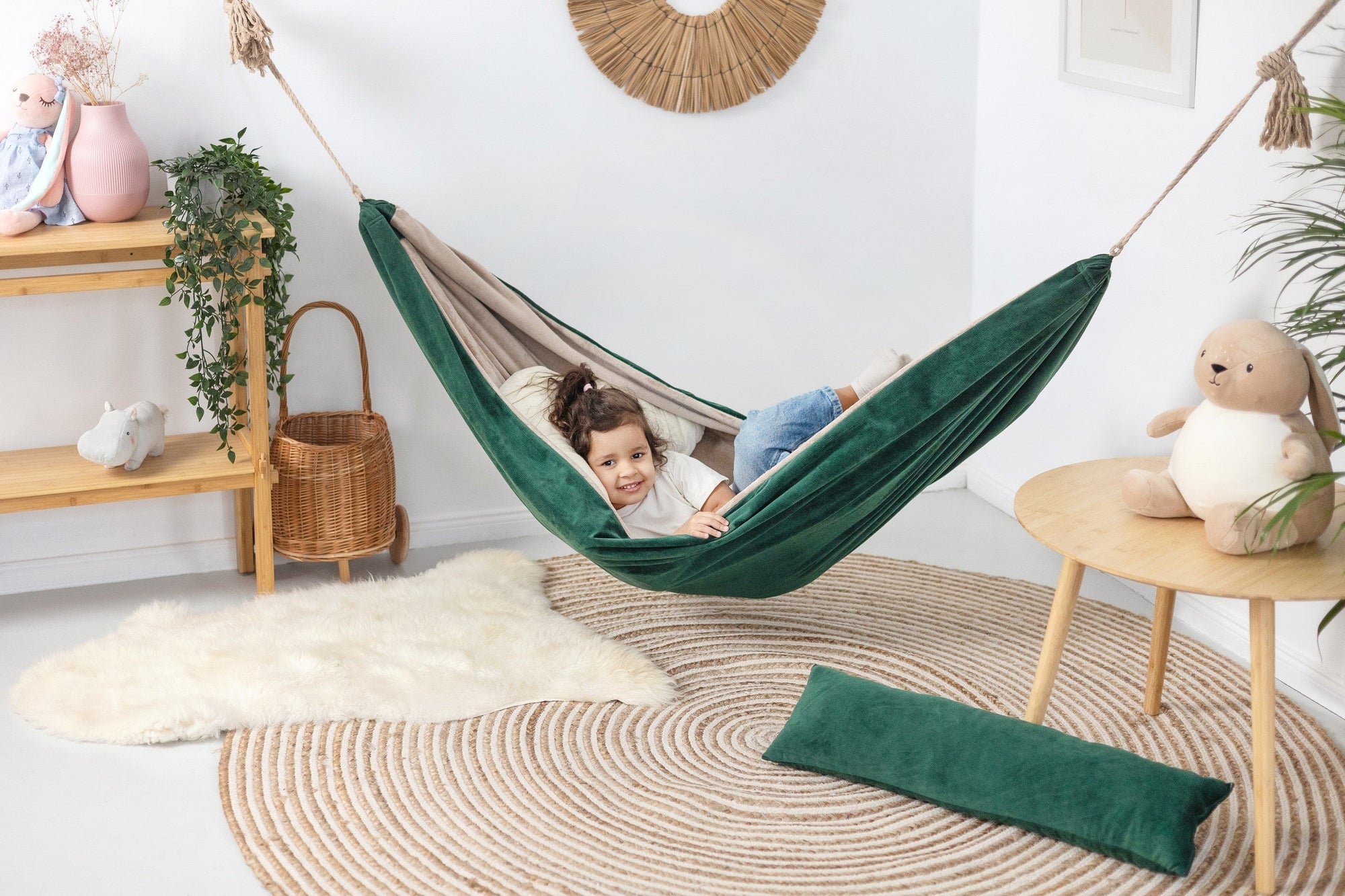 Forest Snuggle Hammock: Cozy, Safe & Handmade - Perfect for Kids and Adults Alike by Sówka at www.brixbailey.com