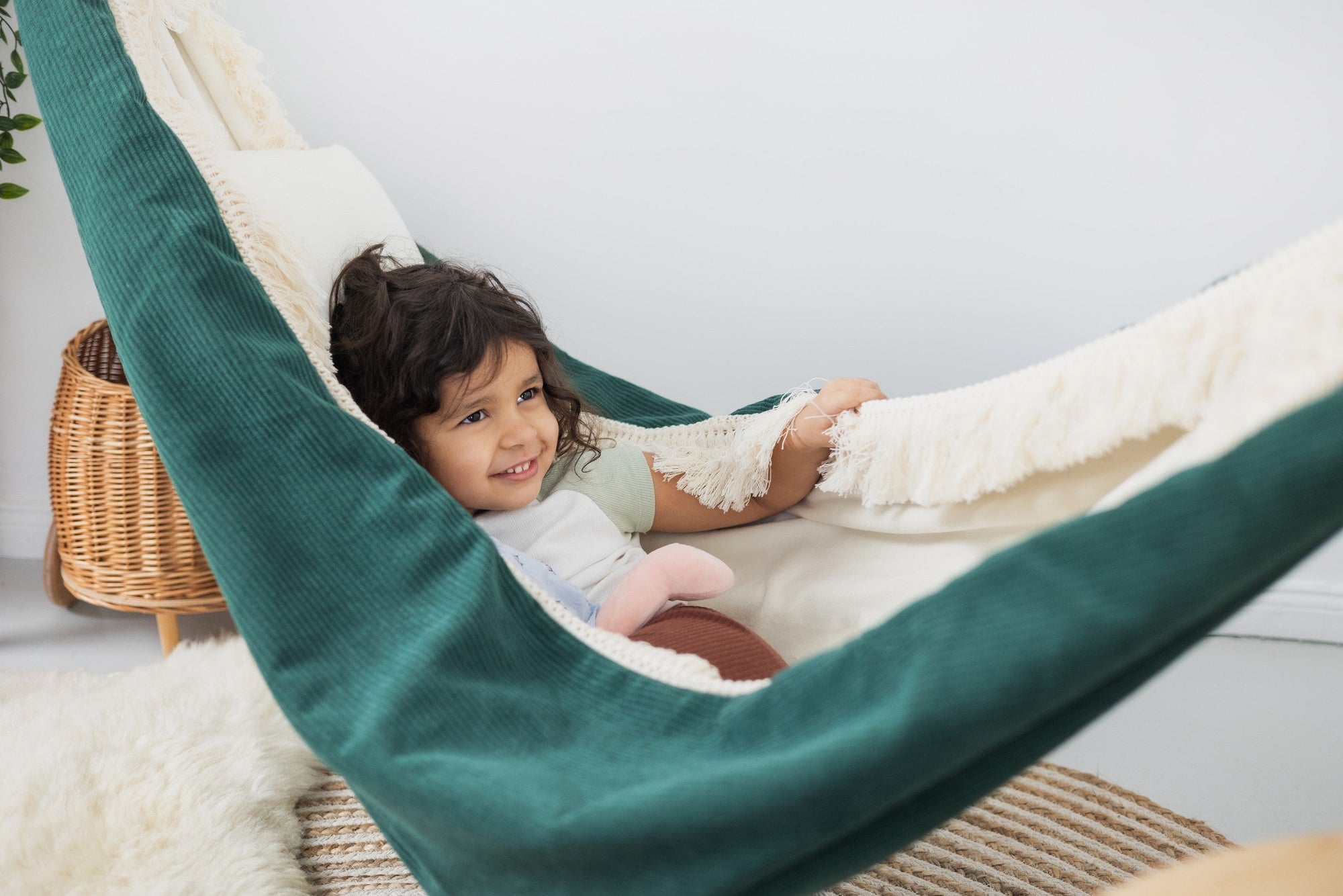 The Jungle Nap Hammock: A Tropical Oasis for Relaxation and Adventure - Handmade & Child-Safe by Sówka at www.brixbailey.com