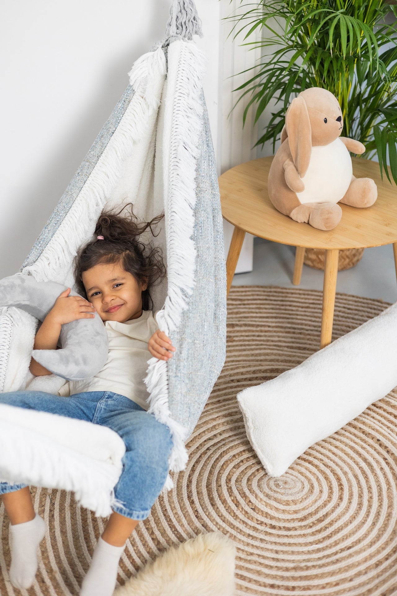 Little Haven Checkered Hammock - Cozy, Handmade, and Safe Kids&#39; Lounging Solution by Sówka at www.brixbailey.com