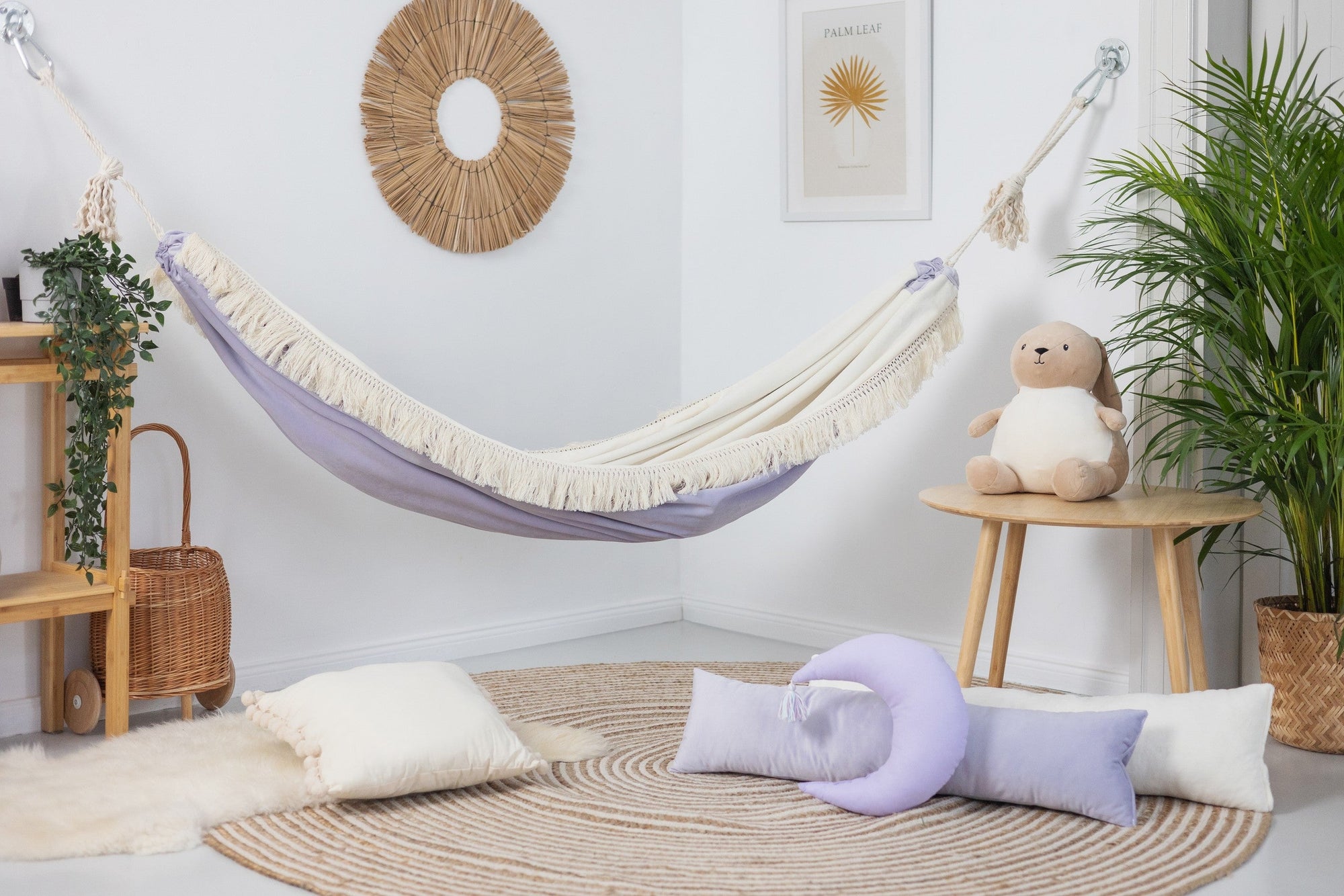 Moonlight Dream Hammock - Soft Lilac, Handmade, Safe &amp; Cozy - Ideal for Relaxation &amp; Play by Sówka at www.brixbailey.com