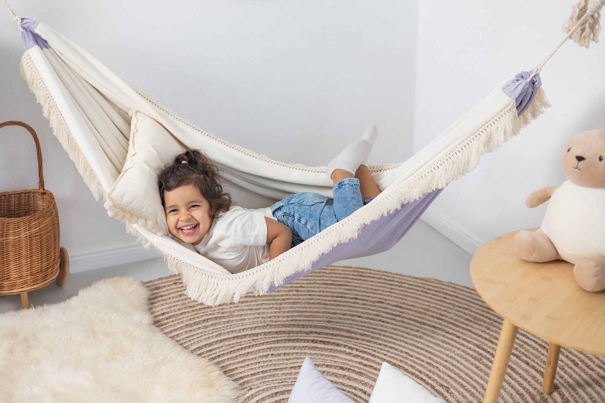 The Moonlight Dream Hammock: Magic, Comfort, and Style - Handmade in Poland, Child-Safe & Durable by Sówka at www.brixbailey.com