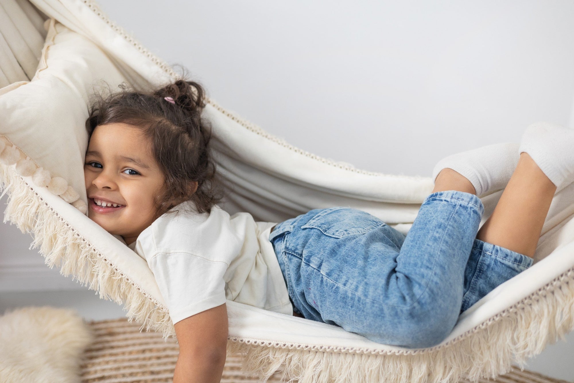 The Polar Hug Hammock: Dreamy, Safe &amp; Cozy Kids’ Cloud Swing - Handmade, Versatile Design by Sówka at www.brixbailey.com