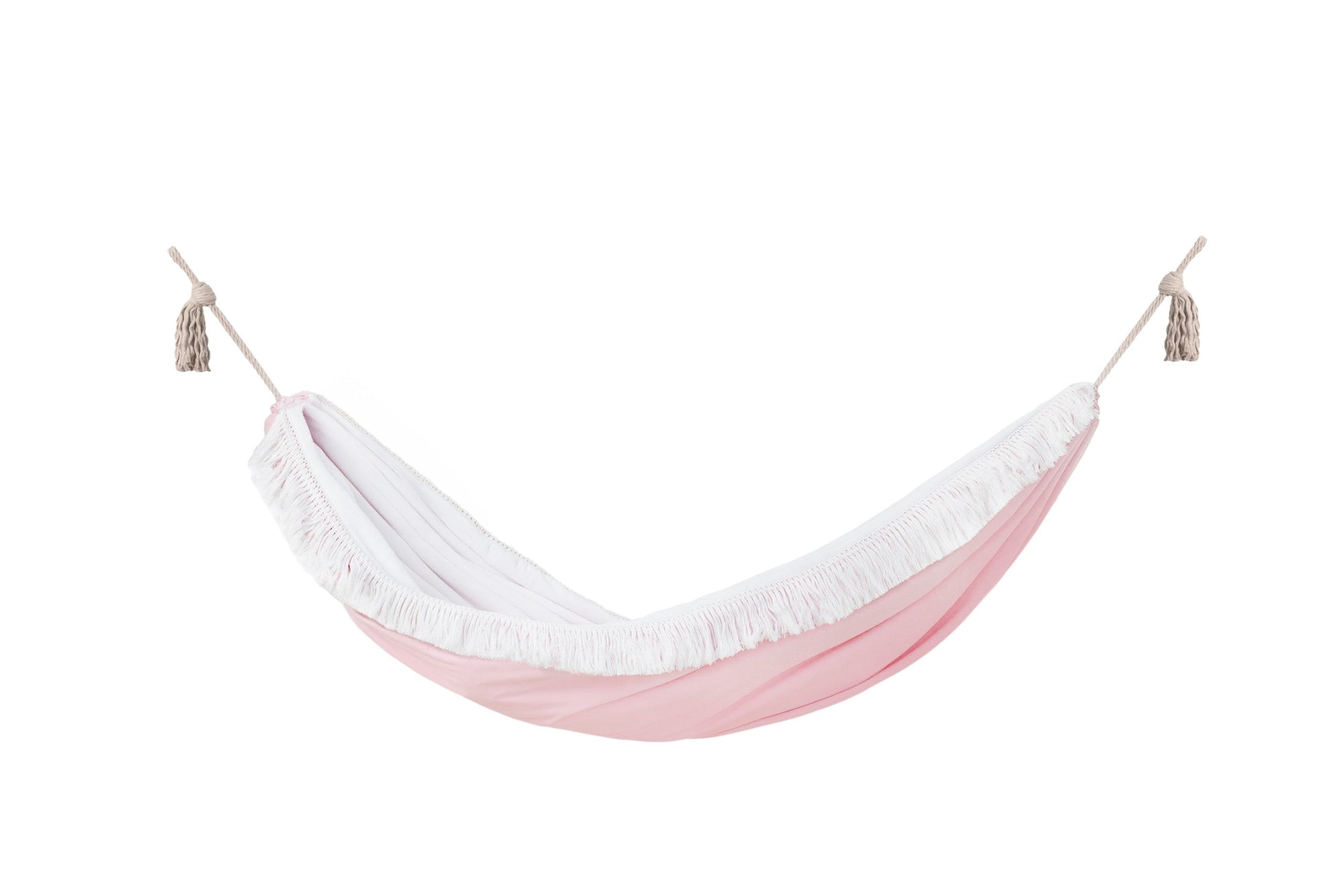 Rose Dream Hammock - Soft Pink, Handmade &amp; Child-Safe for Cozy Family Moments by Sówka at www.brixbailey.com