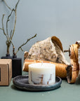 Handcrafted Soy Wax Candle with Birch Bark - Unique & Eco-Friendly, Inspired by Latvian Forests by TL Candles at www.brixbailey.com