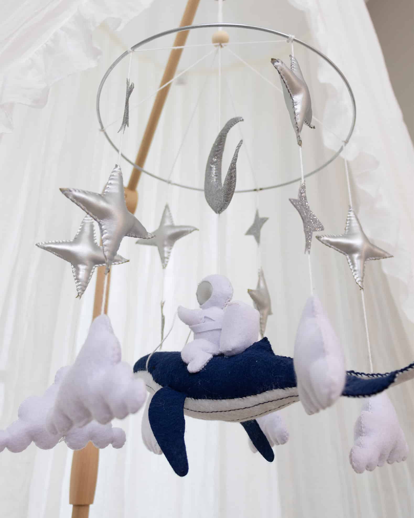 Handmade astronaut mobile-15