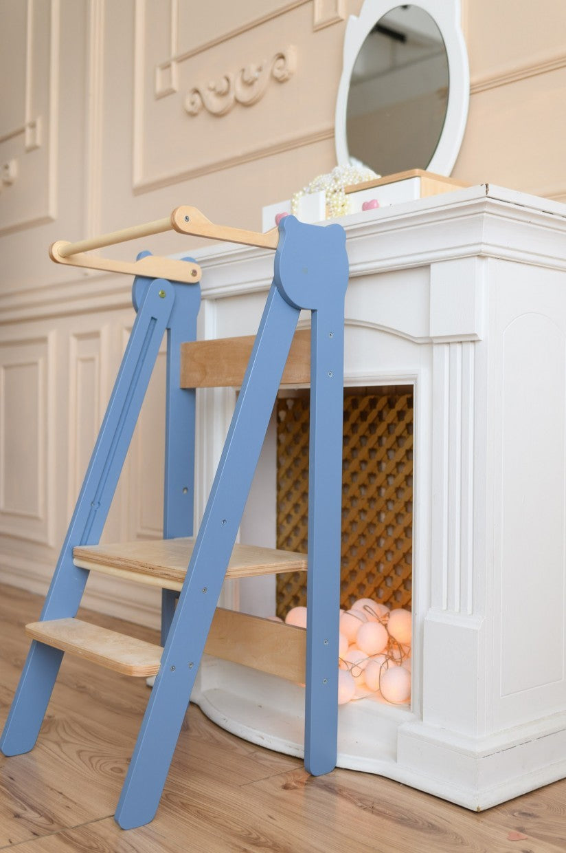 Versatile Space Saving Kitchen Step Stool for Children