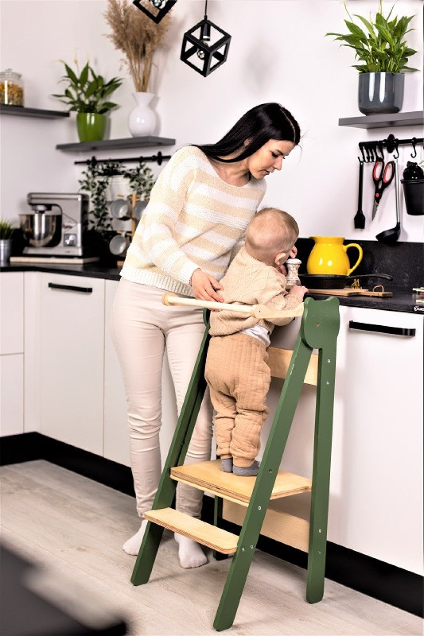 Versatile Space Saving Kitchen Step Stool for Children