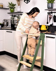 Versatile Space Saving Kitchen Step Stool for Children