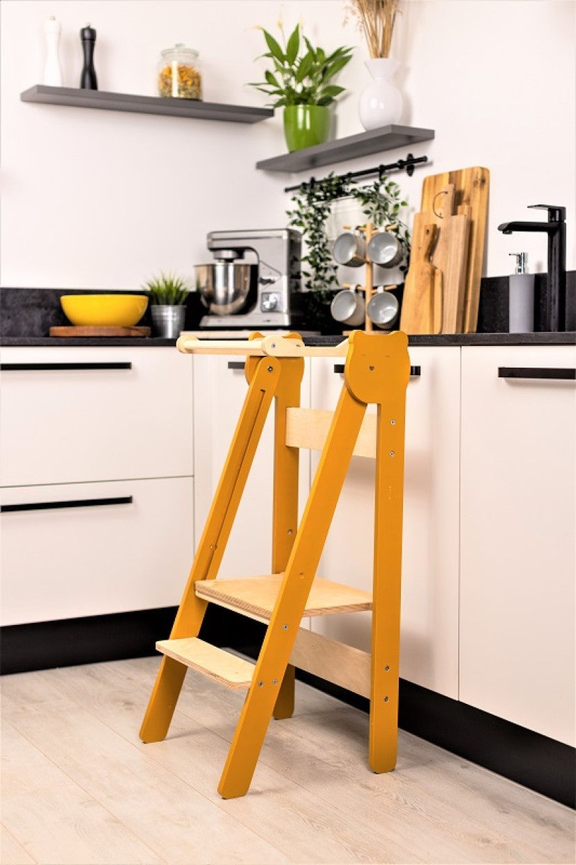 Versatile Space Saving Kitchen Step Stool for Children