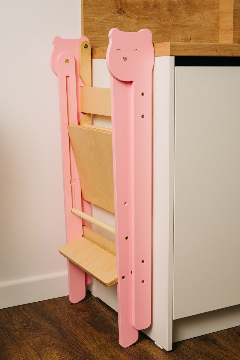 Versatile Space Saving Kitchen Step Stool for Children