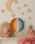 Wooden Wall Decoration - Moon, Saturn, Rocket & 10 Stars