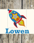 Rocket Personalised Towels