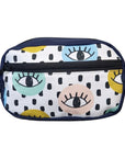 Versatile Water Resistant Waist Bag with All Seeing Eyes