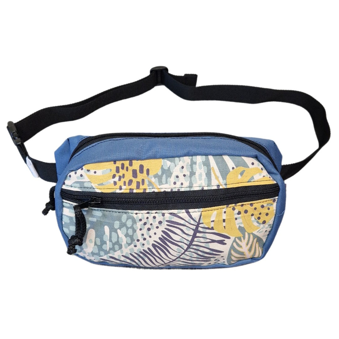 Spacious Water Resistant Waist Bag in Tropics Pattern