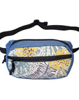 Spacious Water Resistant Waist Bag in Tropics Pattern