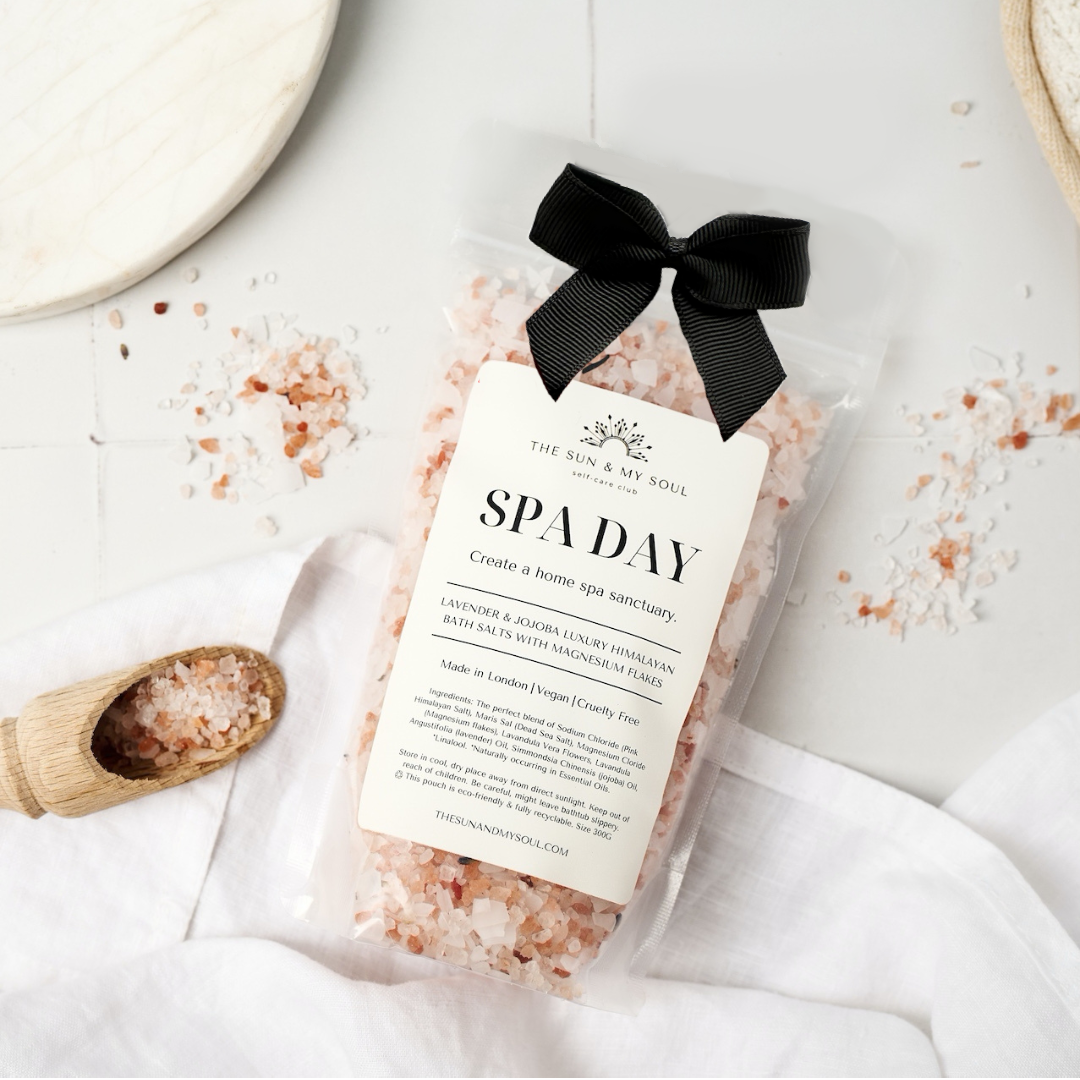 Lavender &amp; Jojoba Himalayan Bath Salts – Spa Day Luxury Soak