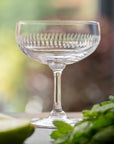 Crystal Cocktail Glasses with Spears Design