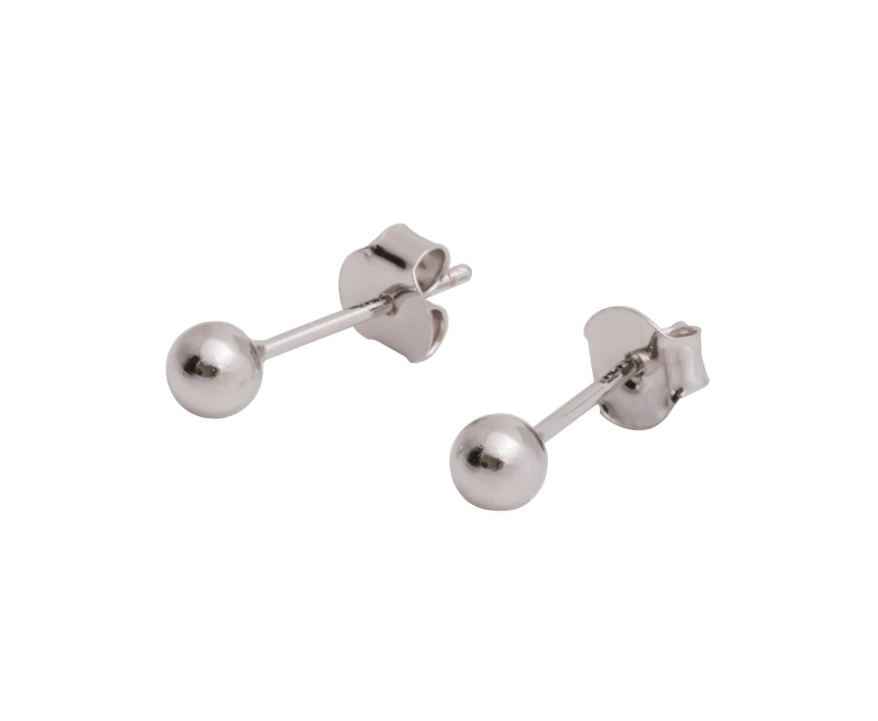 Timeless Elegance: The Sphere Silver Studs - Classic & Sophisticated Design by MyaMoon at www.brixbailey.com