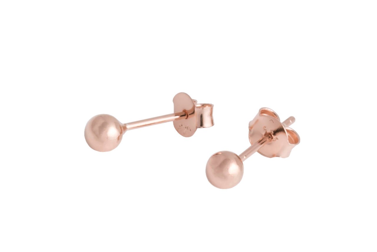 Timeless Elegance: The Sphere Silver Studs - Experience Exquisite Craftsmanship and Sophistication by MyaMoon at www.brixbailey.com