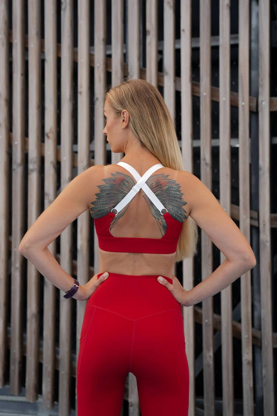 Embrace Comfort and Convenience with the Cute Cranberry Sports Bra by Peachlabel at www.brixbailey.com