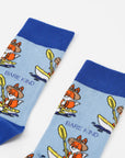 Save the Sport Fox Bamboo Socks in Blue