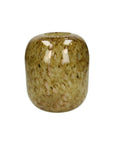 Spotted Yellow Glass Vase