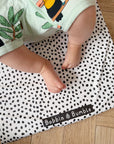 Travel Changing Mat - Black Spotty Print