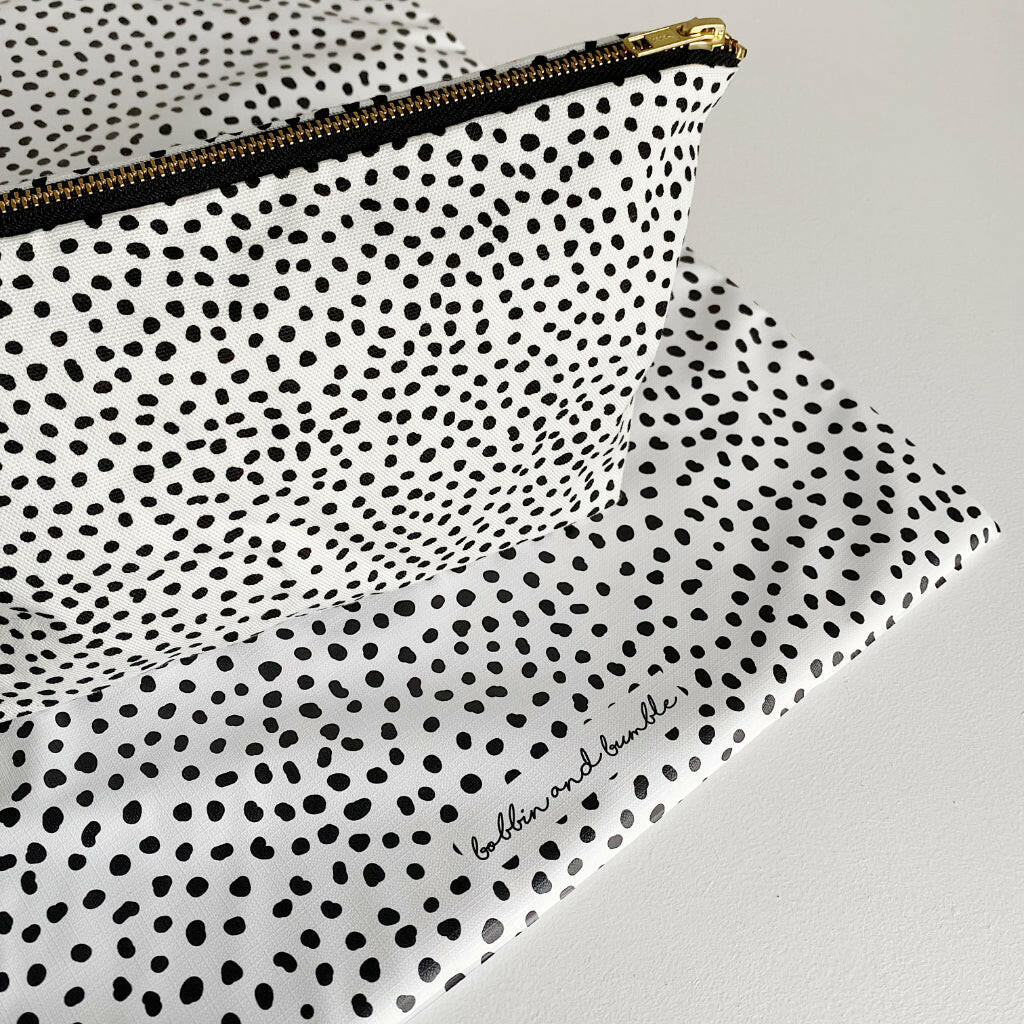 Nappy organiser bag - Dalmatian Print