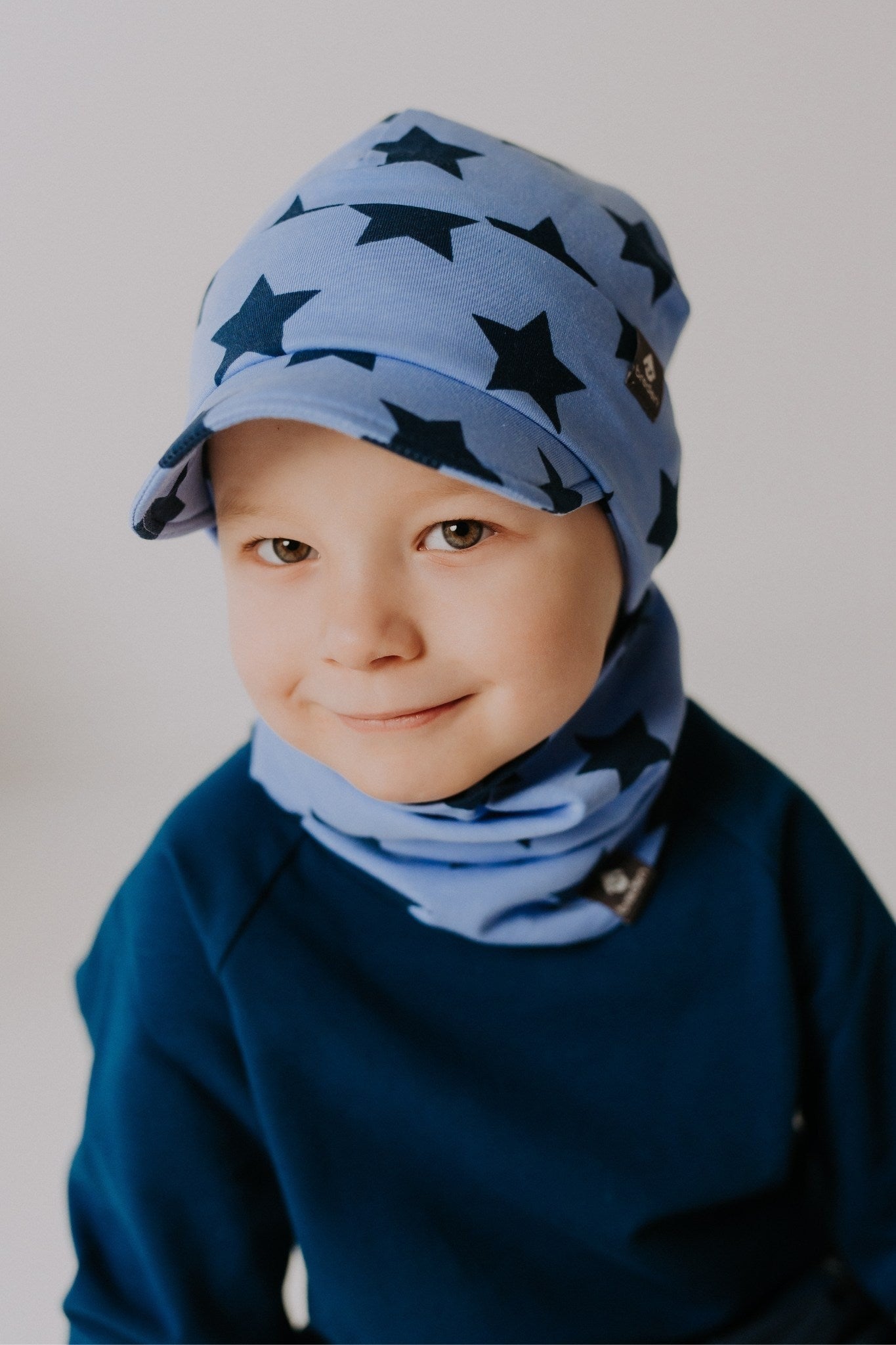Spring to Autumn Cotton Kids Cap with Stars