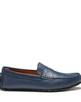 Tyre Sole Penny Driving Loafers, french navy leather