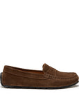Women's Tyre Sole Penny Loafers, brown suede