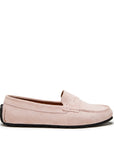 Women's Tyre Sole Penny Loafers, ice pink suede