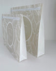 Hospital Bag Organiser Pouches - Unisex Beige Leaf Print