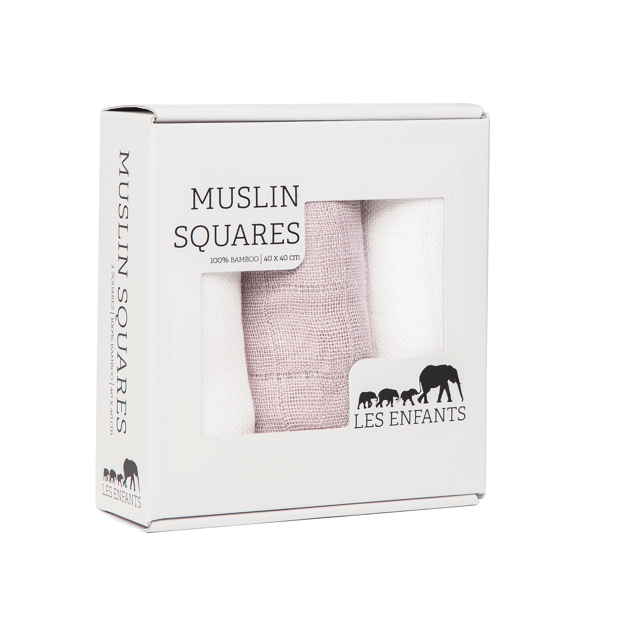 Bamboo Muslin Collection in Pink and White