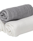 Muslin Squares Grey / White-2