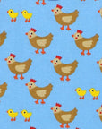 Trendy Wild Chickens Print Organic Cotton Baby T-Shirt with Snap Buttons and Soft GOTS-Certified Fabric by Toby Tiger at brixbailey.com