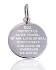 St Christopher Necklace – Sterling Silver Necklace With Travelers Prayer Pendant