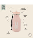 Stainless Steel Water Bottle with Bunny Design