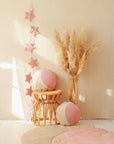 Soft Pink Dust Star Garland for Kids Rooms