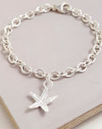 Starfish Silver Charm