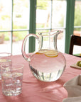 A Large Crystal Water Jug with Stars Design