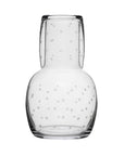 A Crystal Carafe Set with Stars Design