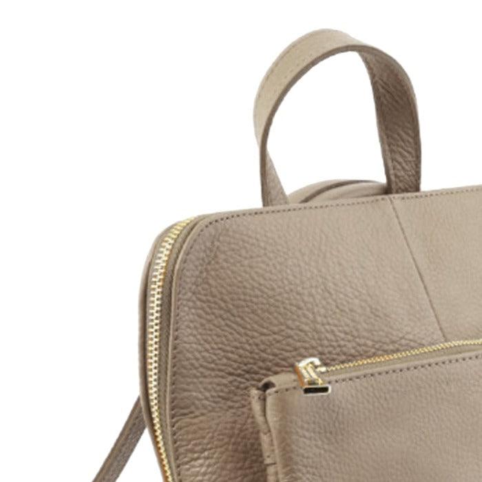 Stone Soft Pebbled Leather Pocket Backpack – Versatile &amp; Elegant by Sostter at brixbailey.com