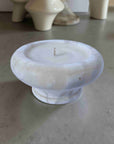 Repurposed Stone Trinket Dish Candle