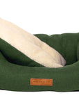 THE RICHMOND | LUXURY GREEN BOLSTER DOG BED