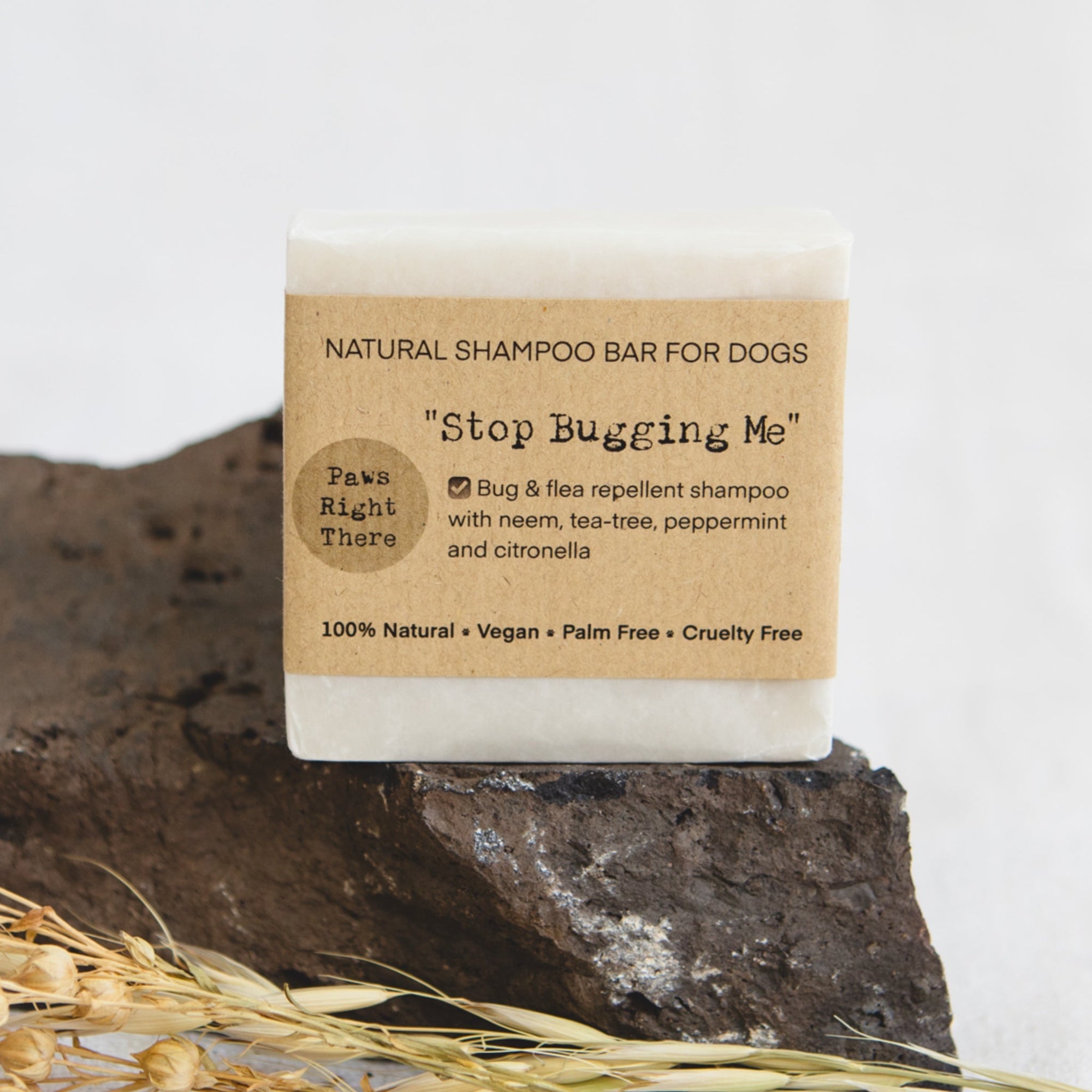 Stop Bugging Me Natural Dog Shampoo Bar with Neem &amp; Citronella – 80g