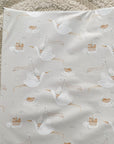 Anti-Roll Wedge Baby Changing Mat - Welcome Baby Print