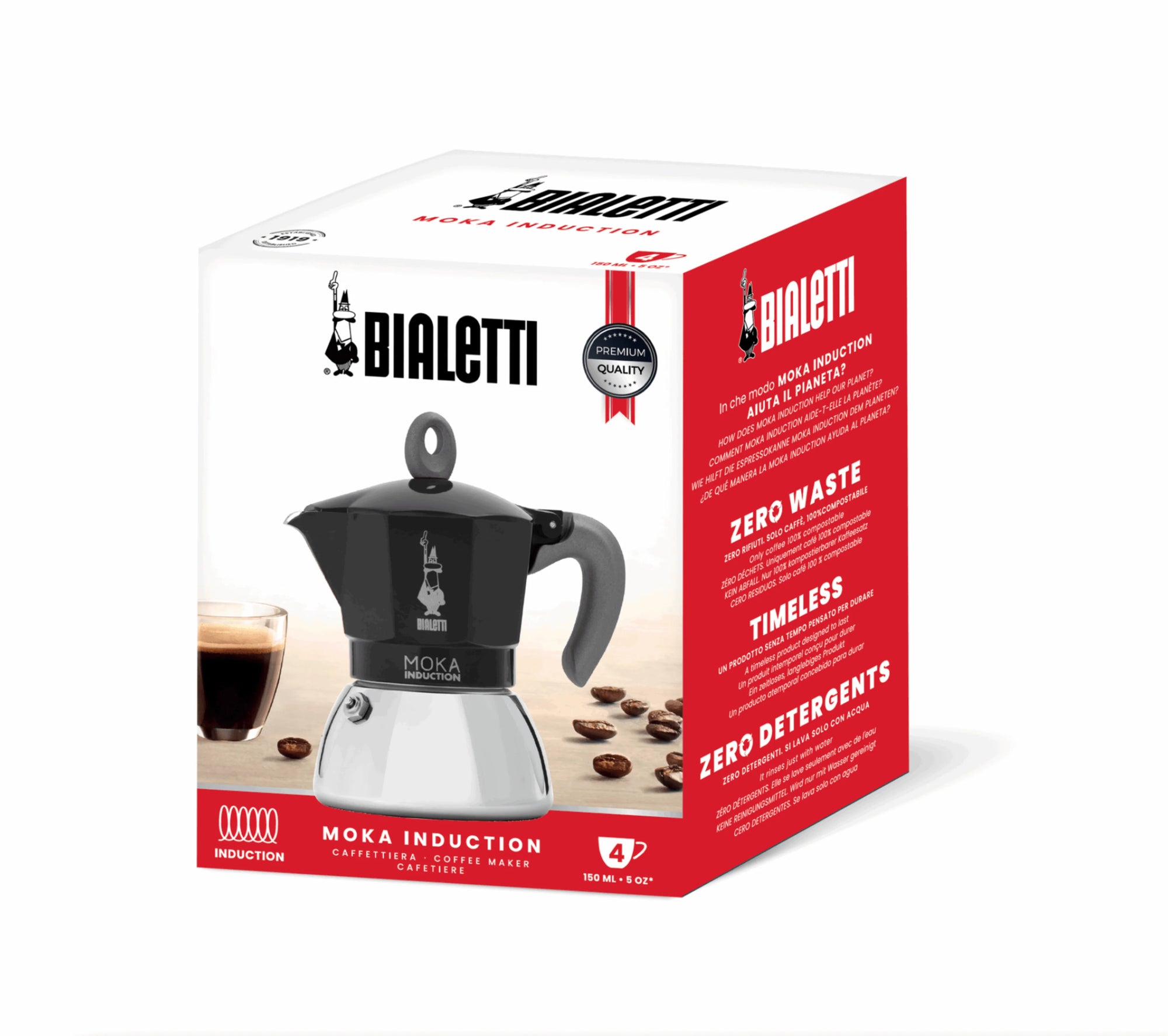 Bialetti Moka Induction Stovetop Coffee Maker