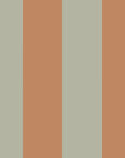Green and Brown Striped Wallpaper