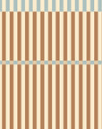 Brown and Blue Striped Wallpaper